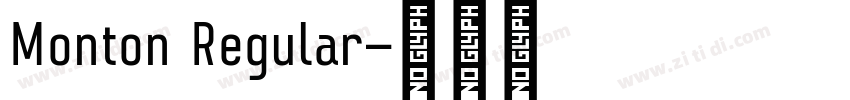 Monton Regular字体转换